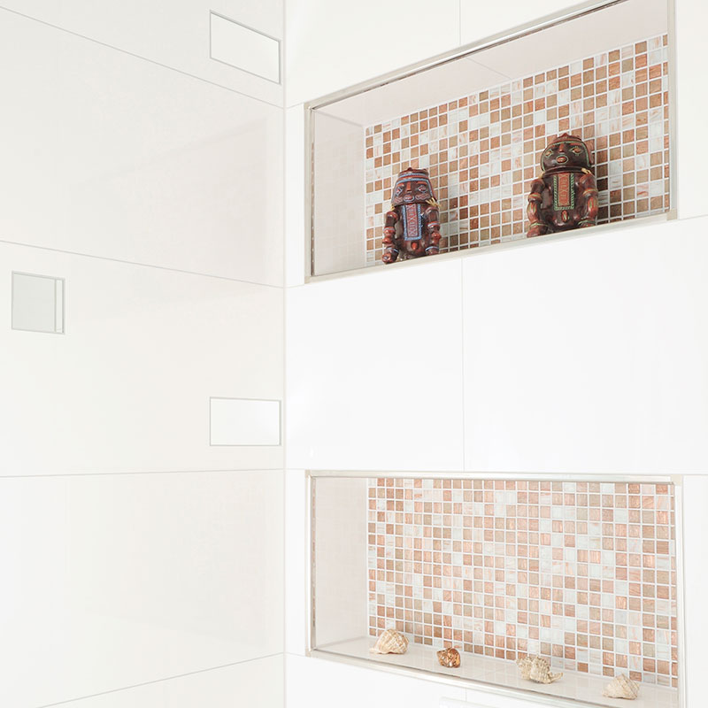 Badezimmer Fliesen Nische
